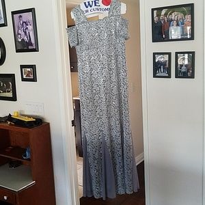 Silver/gray evening gown